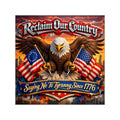 Patriotic Eagle Vinyl Stickers — Bold Colorful Proud American Flag Decal
