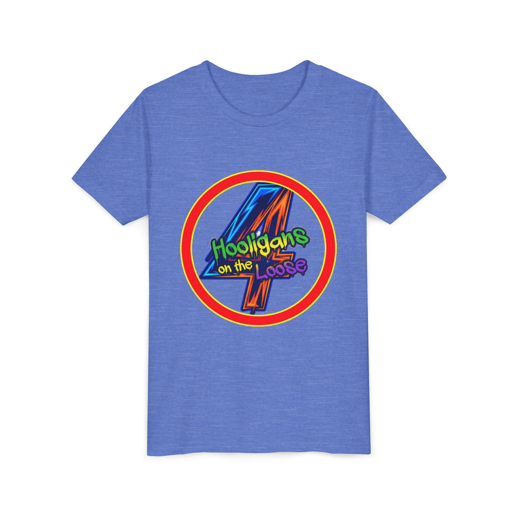 4 Hooligans on the Loose Logo Youth Tee — Fun Hooligan Life Shirt