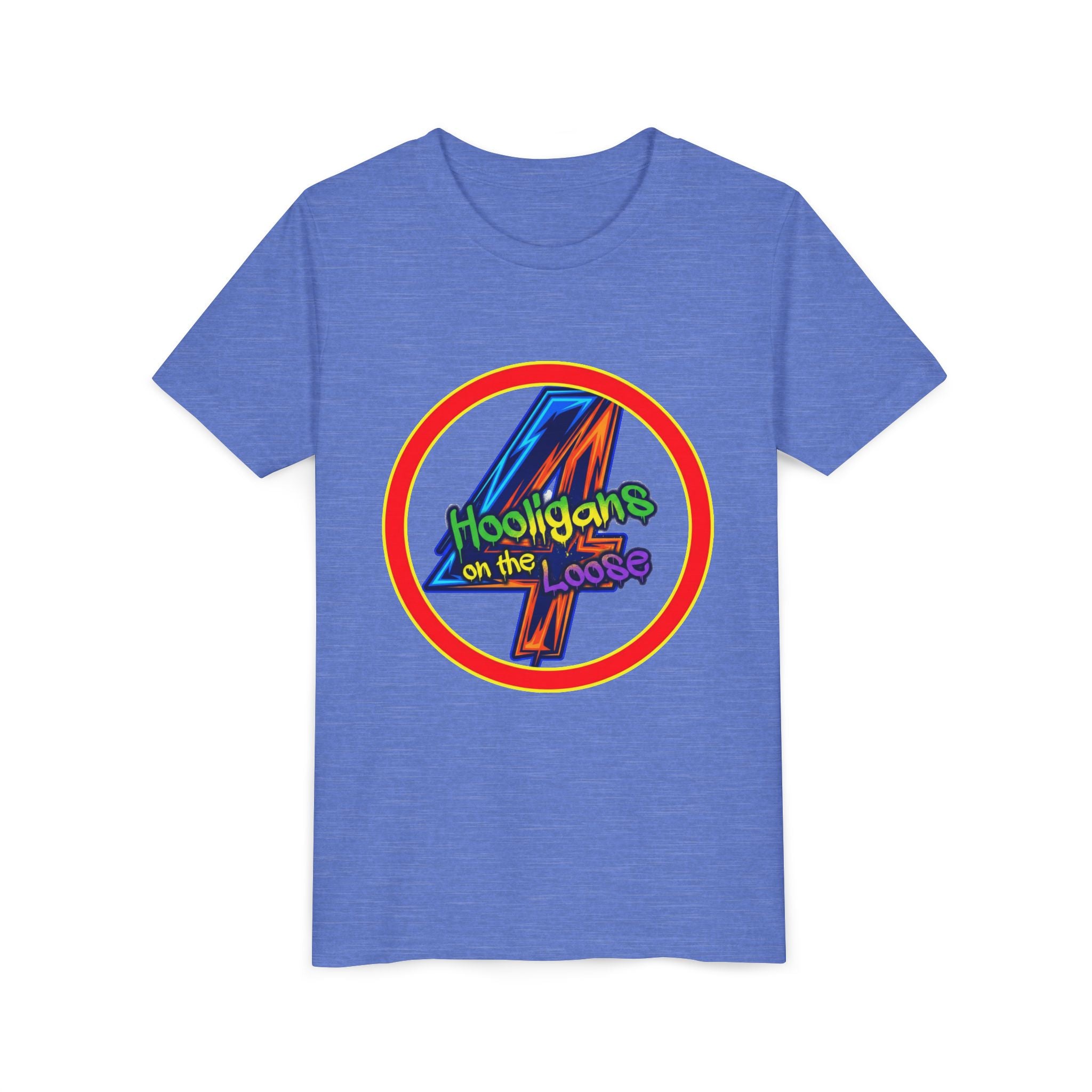4 Hooligans on the Loose Logo Youth Tee — Fun Hooligan Life Shirt