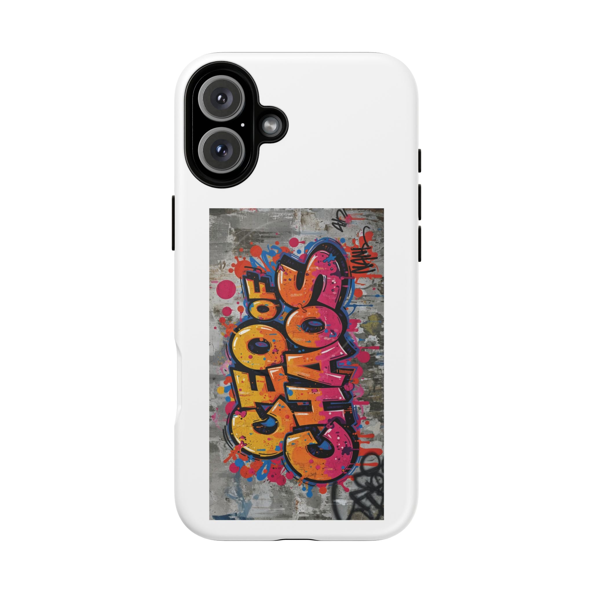Graffiti "Chaos" Tough Magnetic Phone Case – Urban Street Art iPhone Cover
