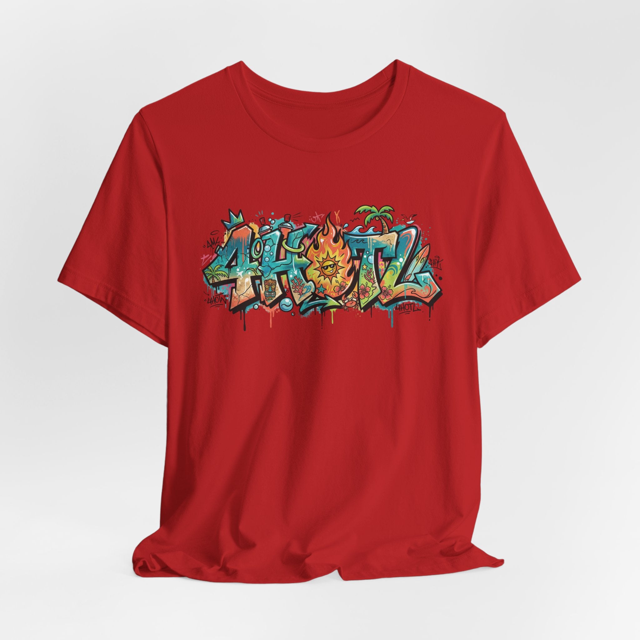 Graffiti Aloha T-Shirt – Tropical Surf Street Art Tee