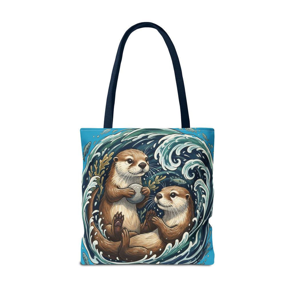 Otter Love Tote Bag – Cute Ocean Animal Canvas Tote