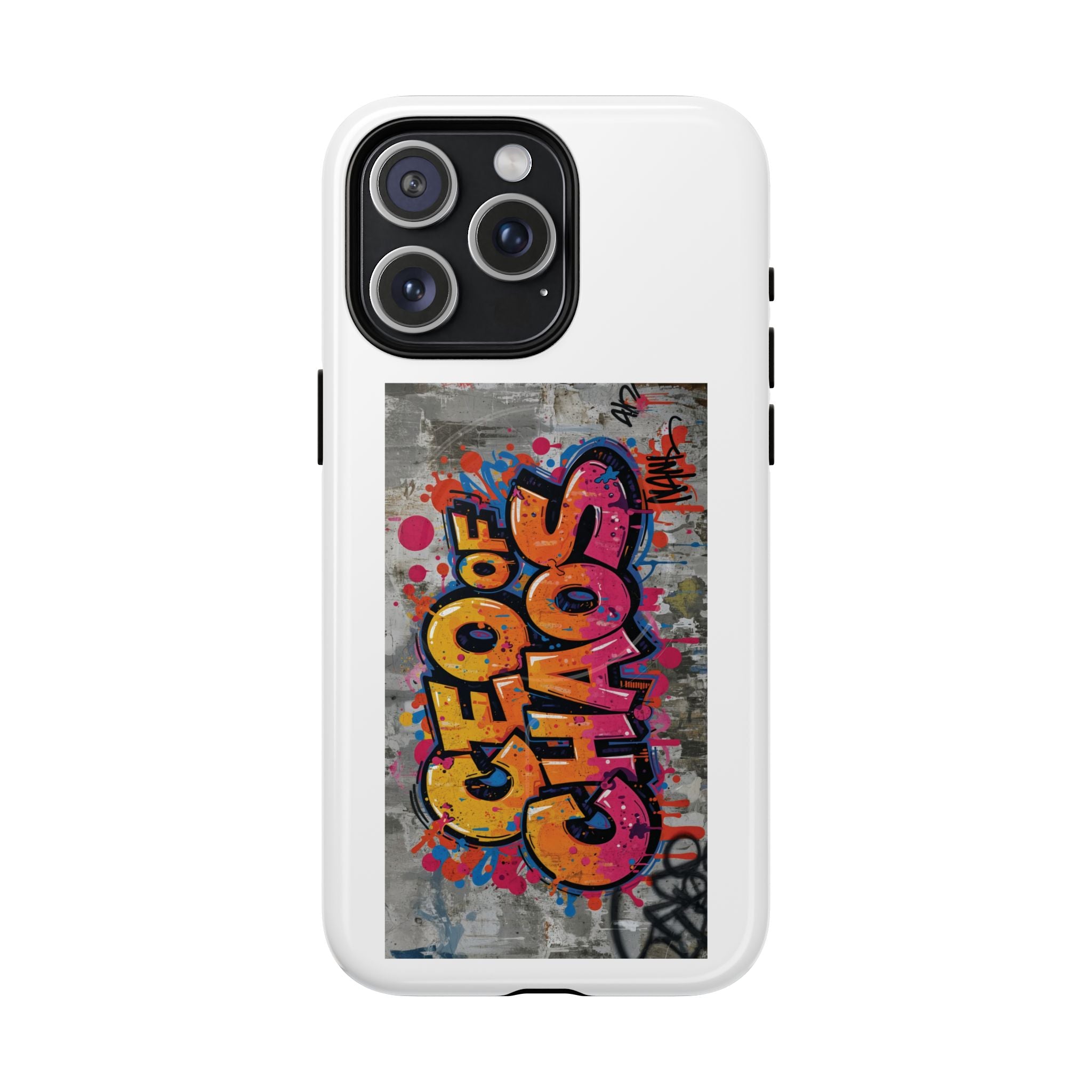Graffiti "Chaos" Tough Magnetic Phone Case – Urban Street Art iPhone Cover