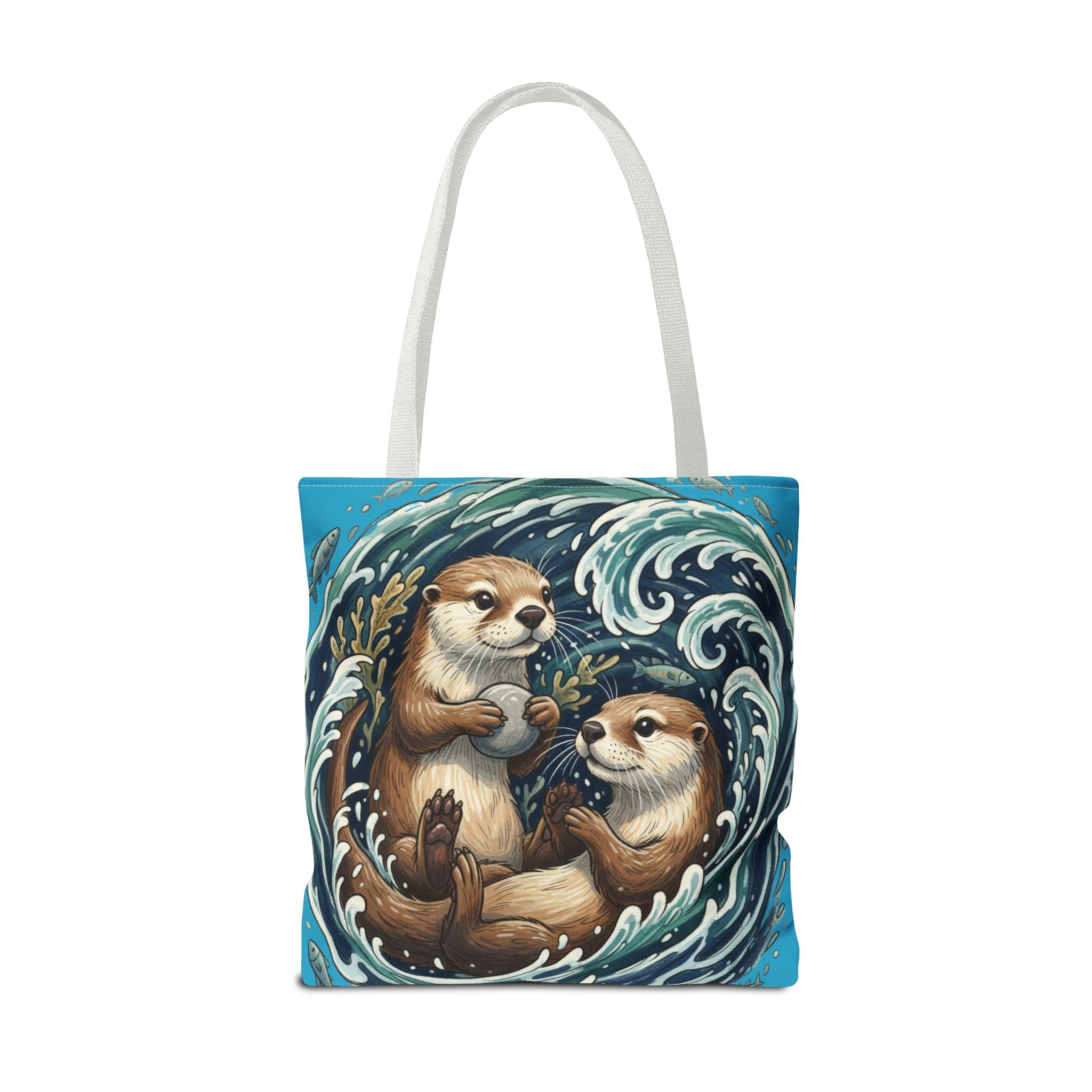 Otter Love Tote Bag – Cute Ocean Animal Canvas Tote