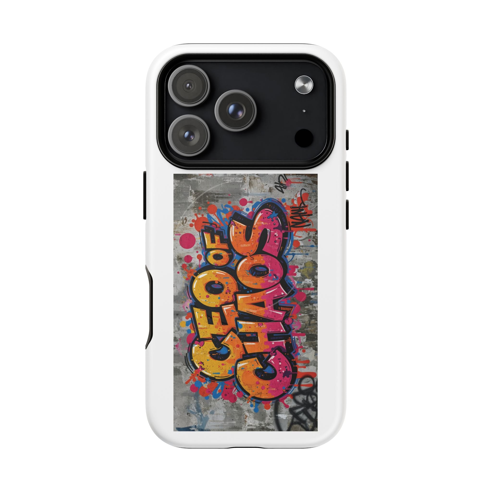 Graffiti "Chaos" Tough Magnetic Phone Case – Urban Street Art iPhone Cover