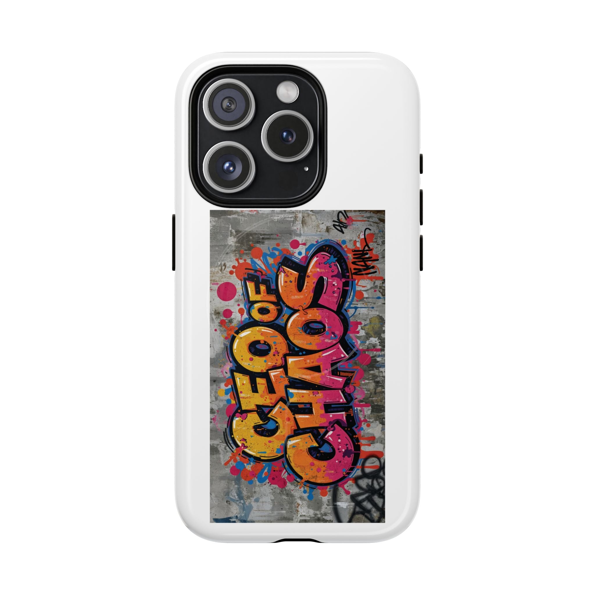 Graffiti "Chaos" Tough Magnetic Phone Case – Urban Street Art iPhone Cover