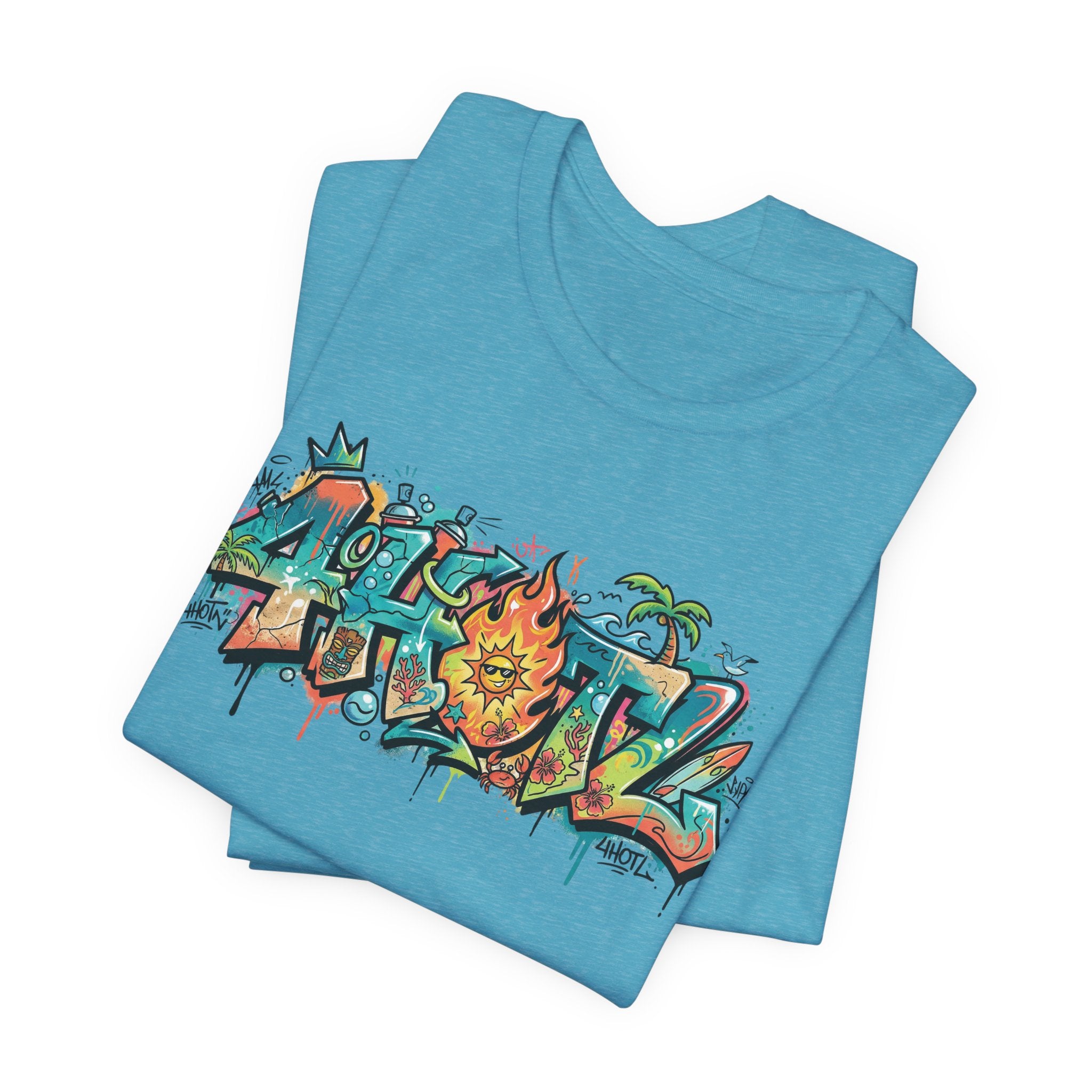 Graffiti Aloha T-Shirt – Tropical Surf Street Art Tee
