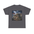 Dystopian White House Tee — Stormy Crumbling Graphic