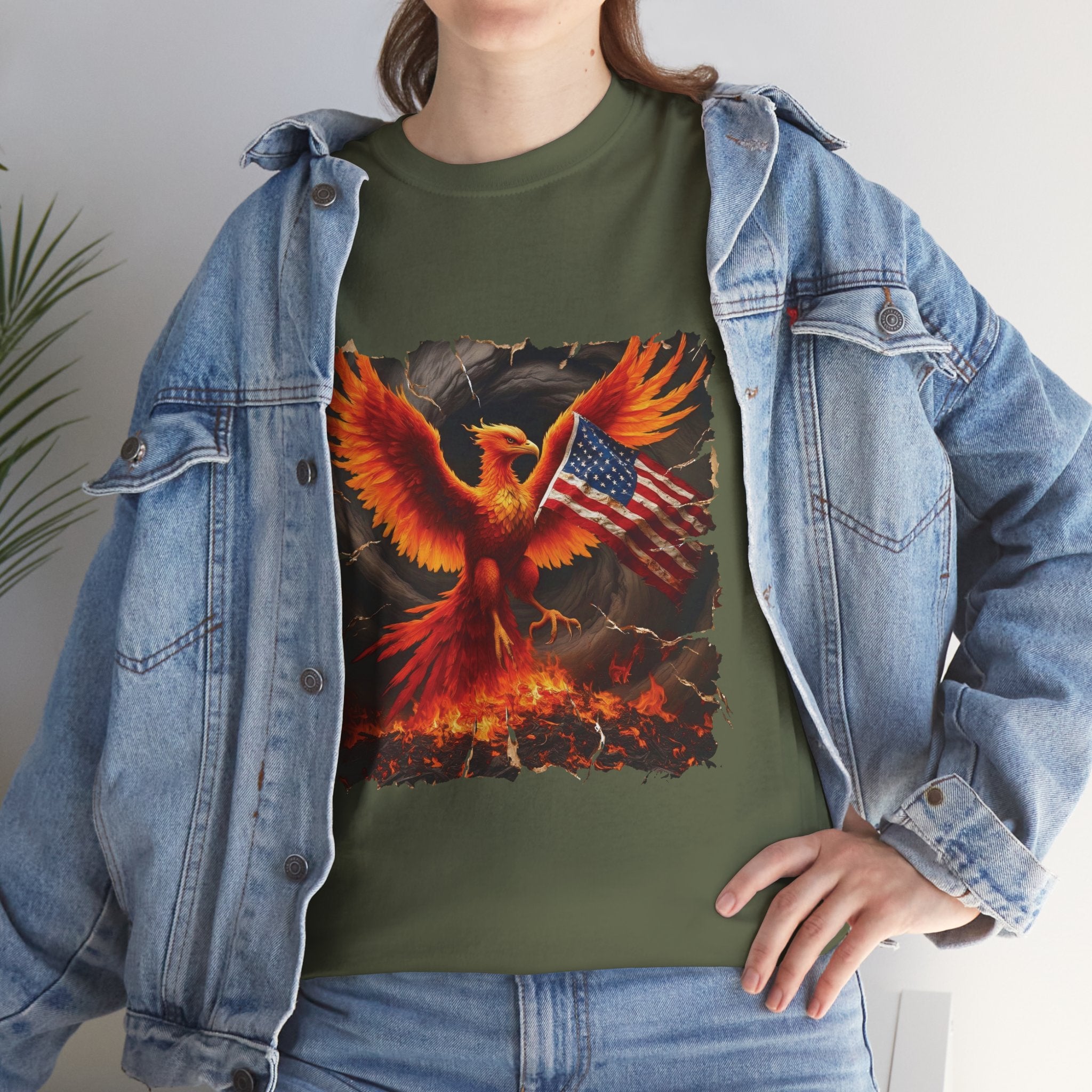 American Phoenix T-Shirt — U.S. Rising, Unity & Rebuilding Patriotic Tee
