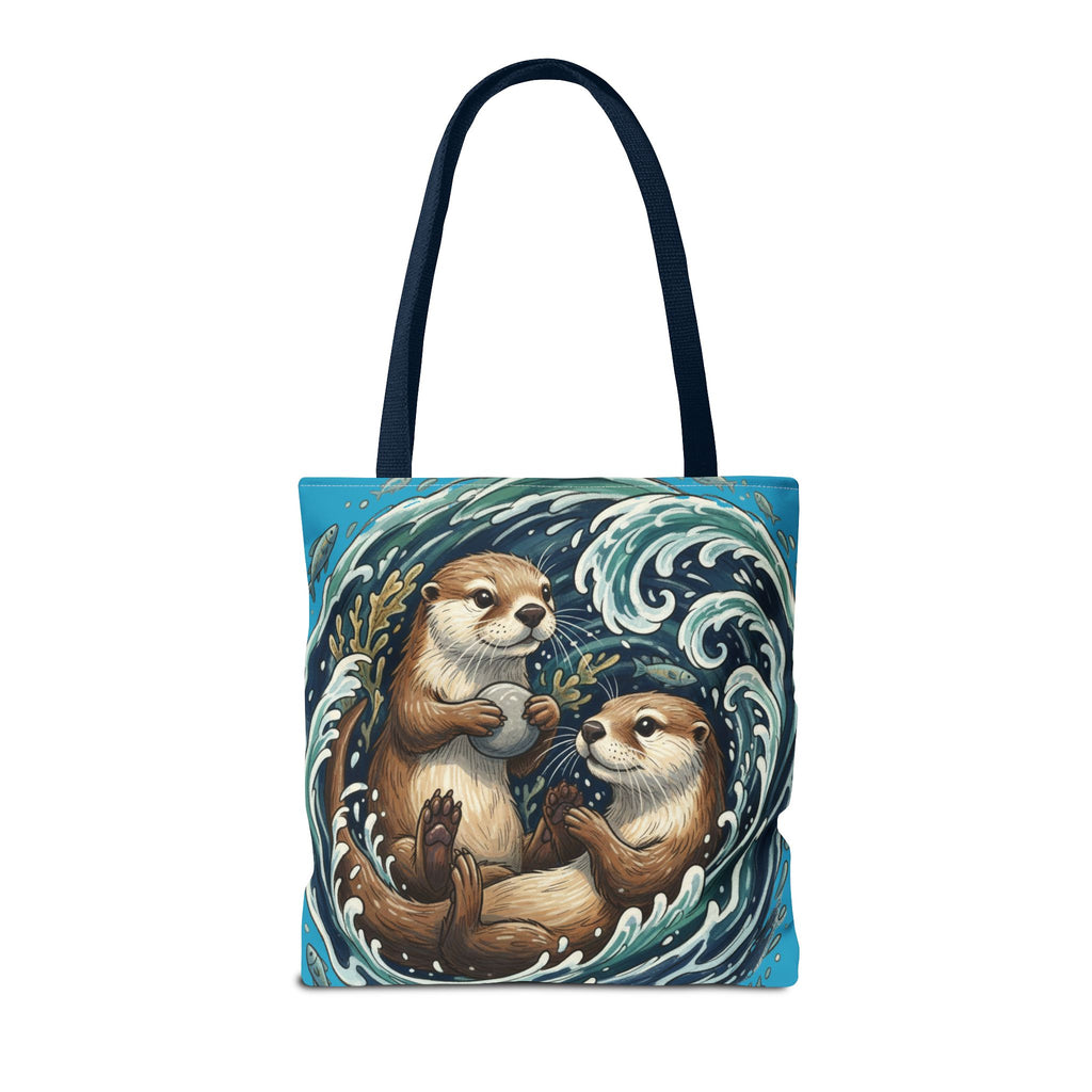 Otter Love Tote Bag – Cute Ocean Animal Canvas Tote