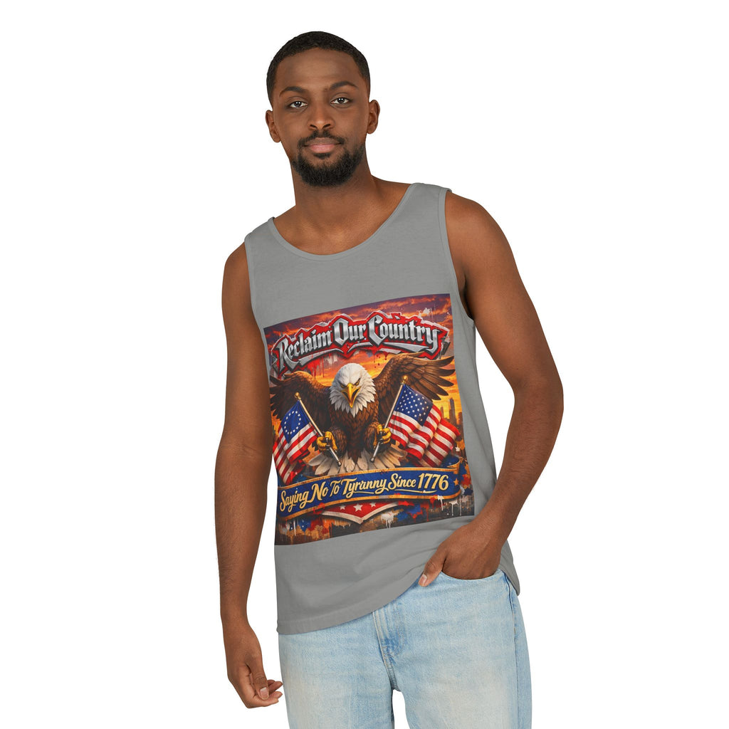 Reclaim Our Country Eagle Tank Top – Patriotic 1776 American Flag Tank