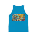 Tropical Vibes Kids Tank Top — Beach Waves & Sun Design