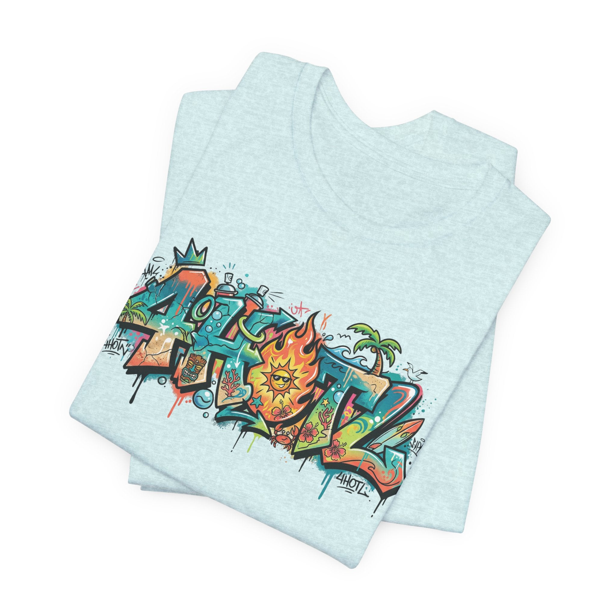 Graffiti Aloha T-Shirt – Tropical Surf Street Art Tee