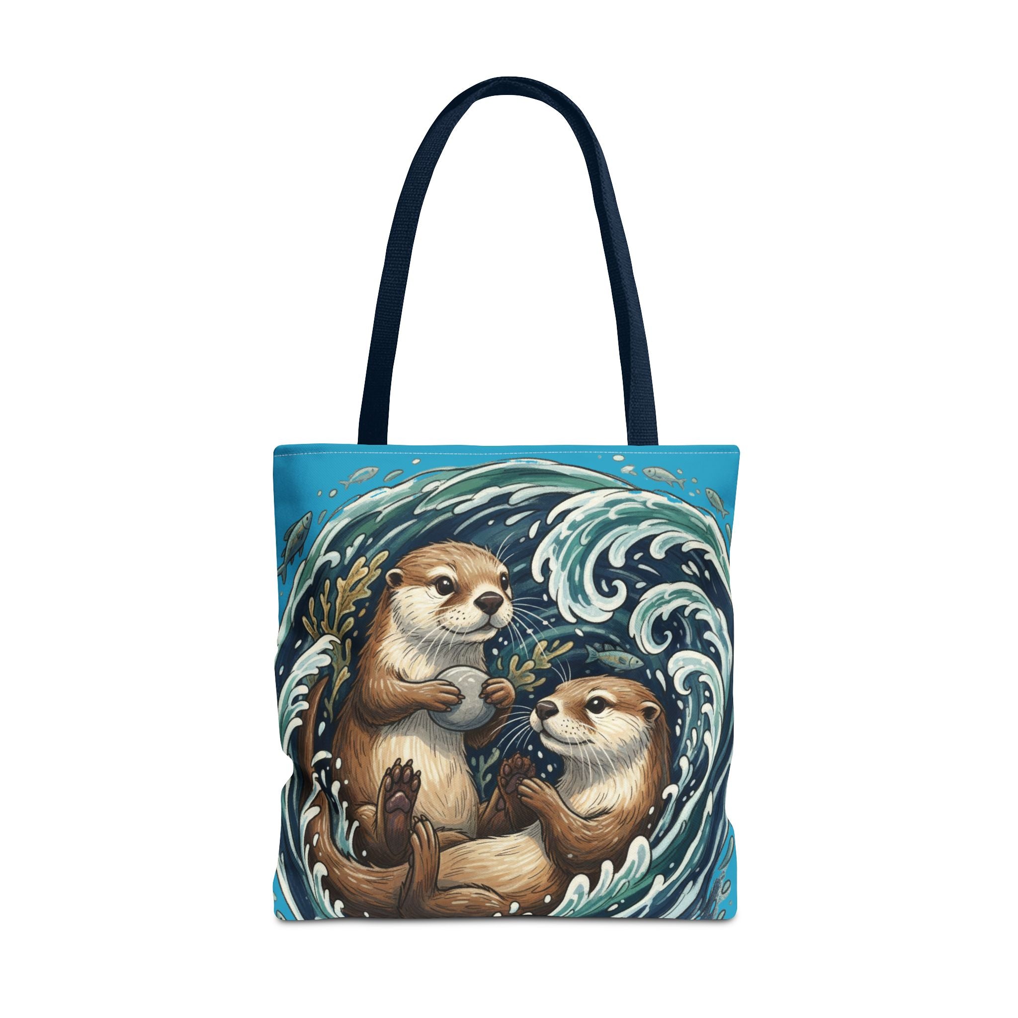Otter Love Tote Bag – Cute Ocean Animal Canvas Tote