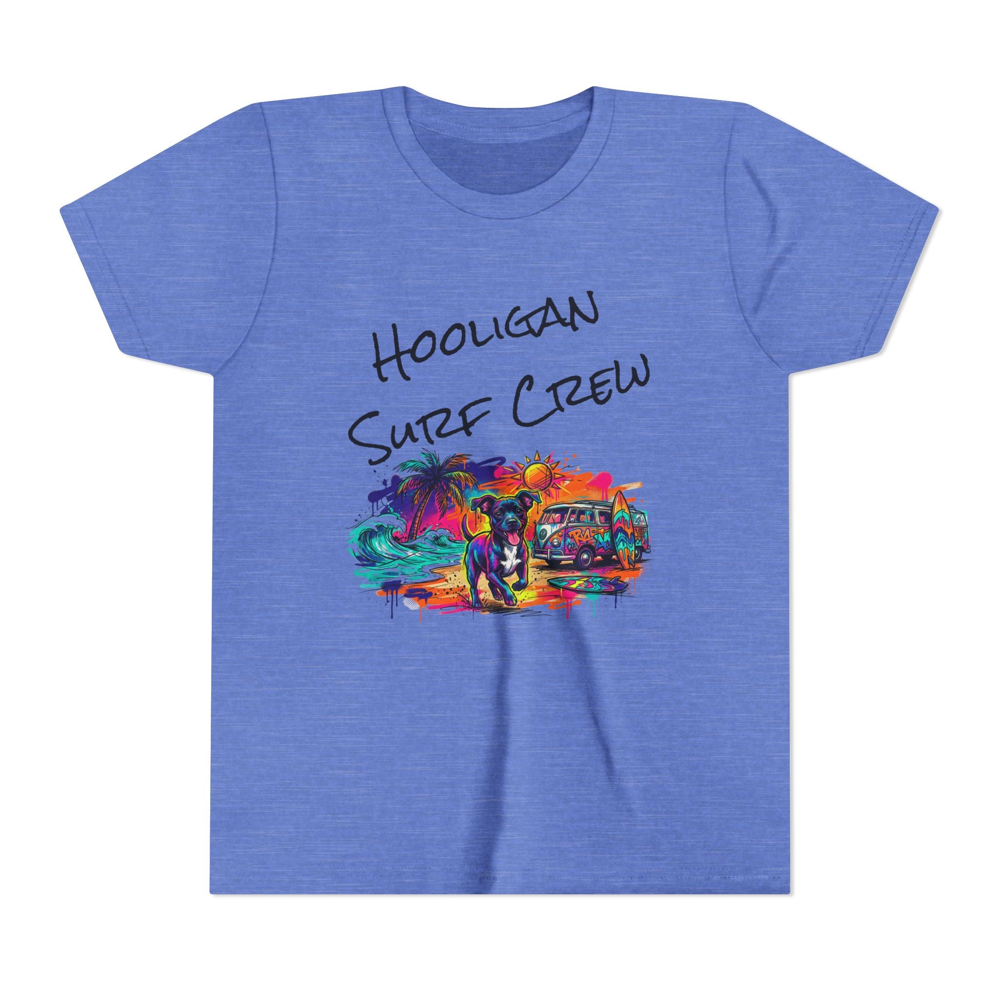Hooligan Surf Crew Youth Tee — Tropical Surf Street Art Beach Vibe
