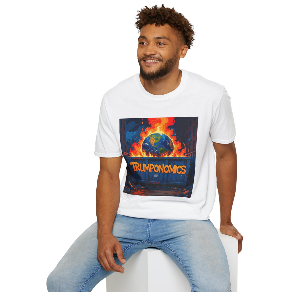 T-Shirt — "Trumponomics" Burning Earth Graphic Tee