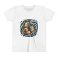 Playful Otters Ocean Waves Youth Tee