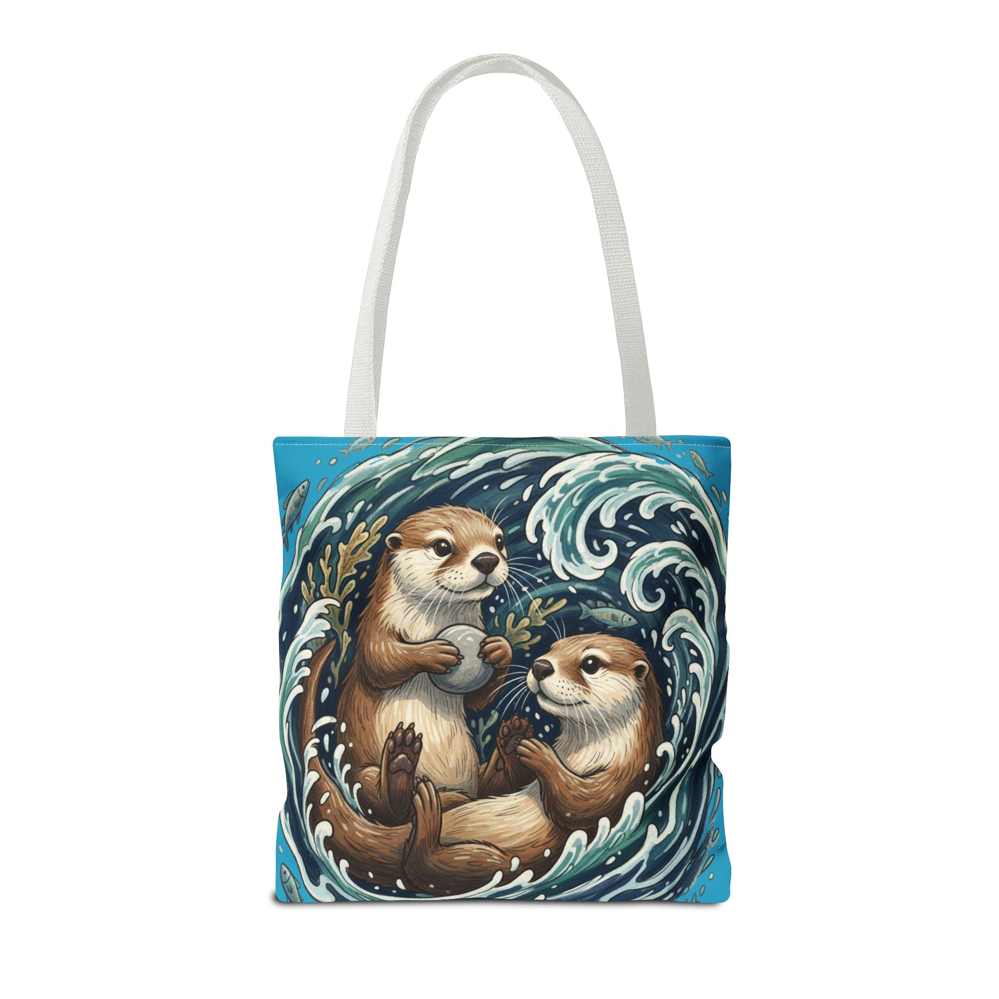 Otter Love Tote Bag – Cute Ocean Animal Canvas Tote