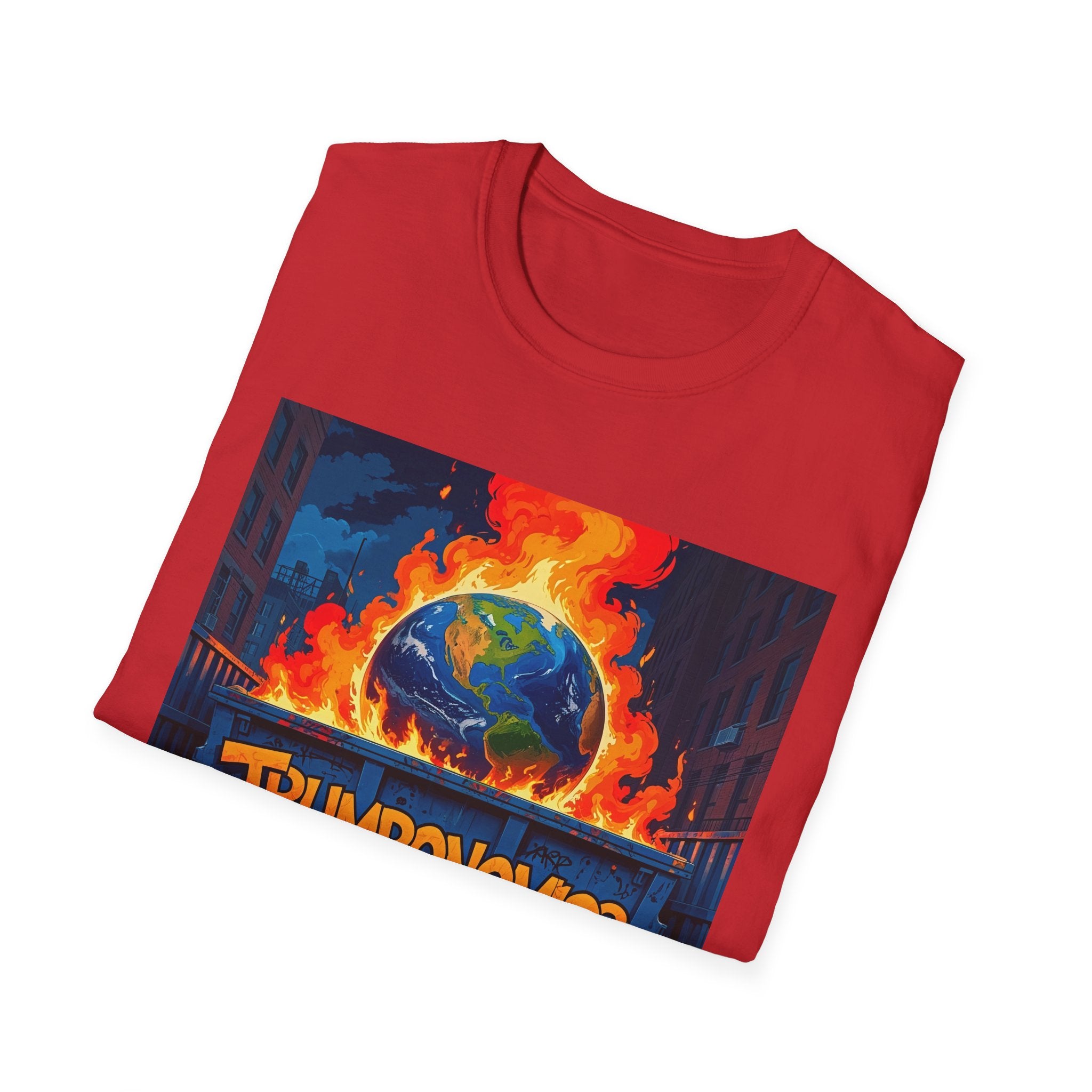 T-Shirt — "Trumponomics" Burning Earth Graphic Tee