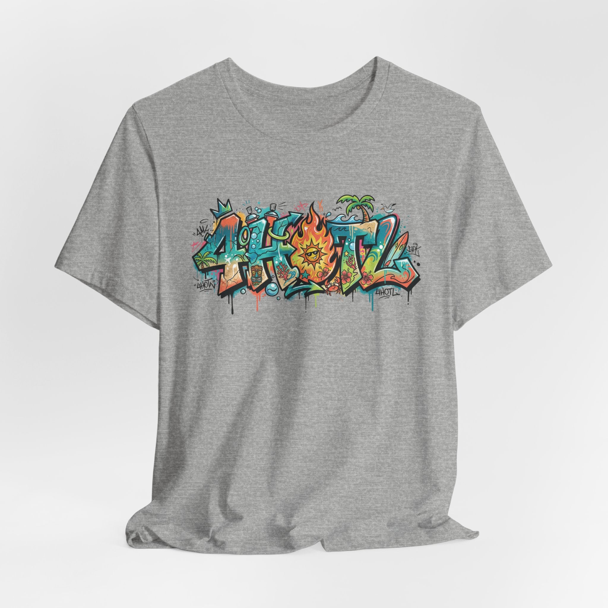 Graffiti Aloha T-Shirt – Tropical Surf Street Art Tee