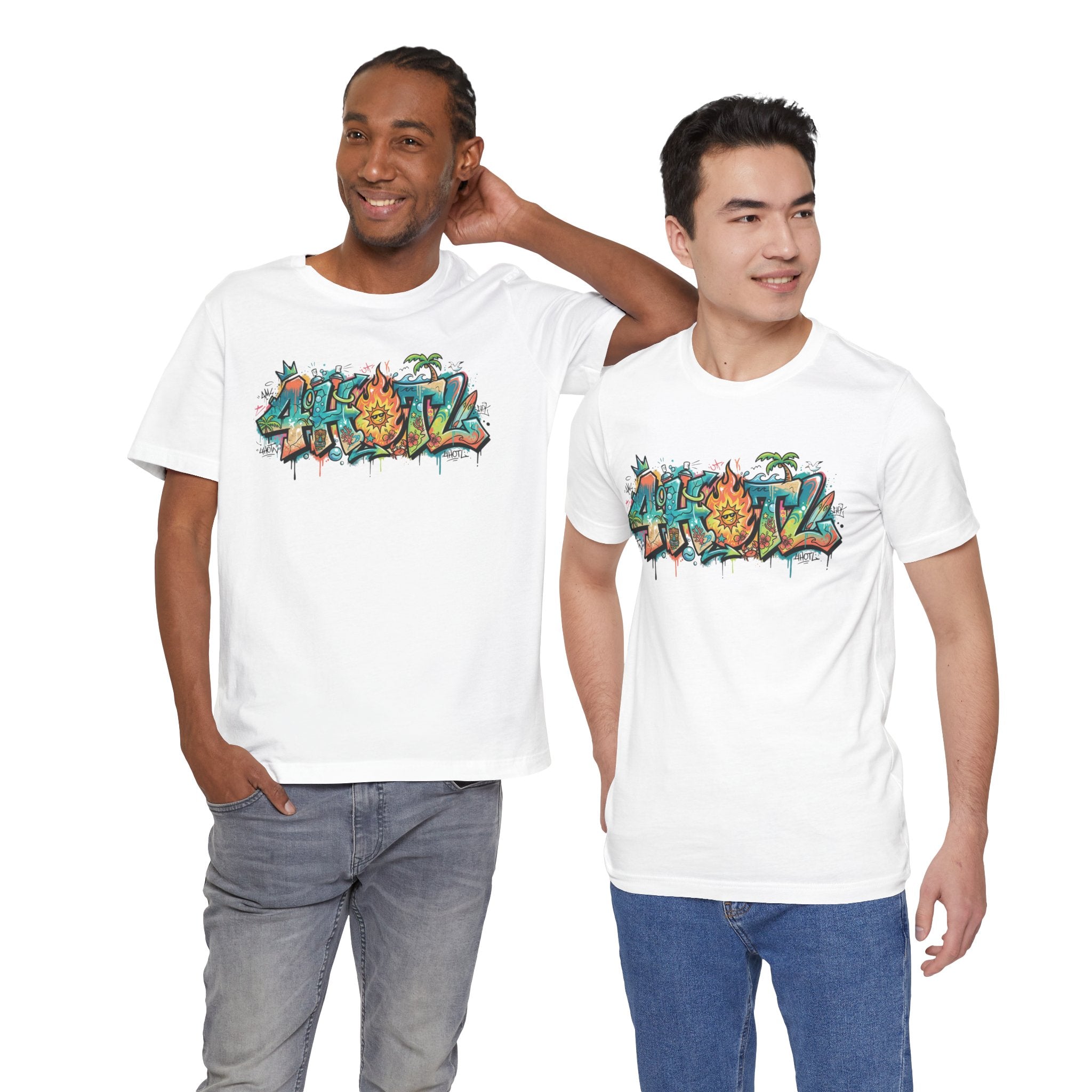 Graffiti Aloha T-Shirt – Tropical Surf Street Art Tee