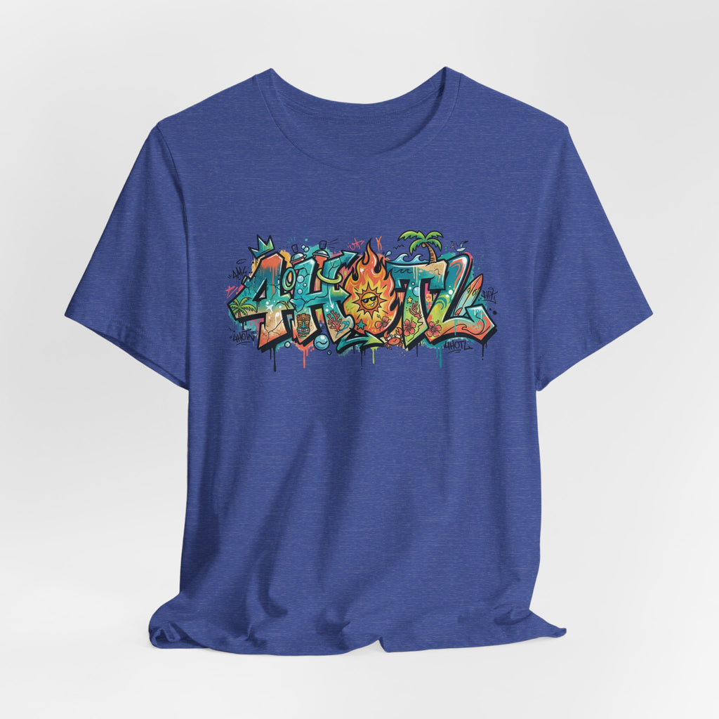 Graffiti Aloha T-Shirt – Tropical Surf Street Art Tee