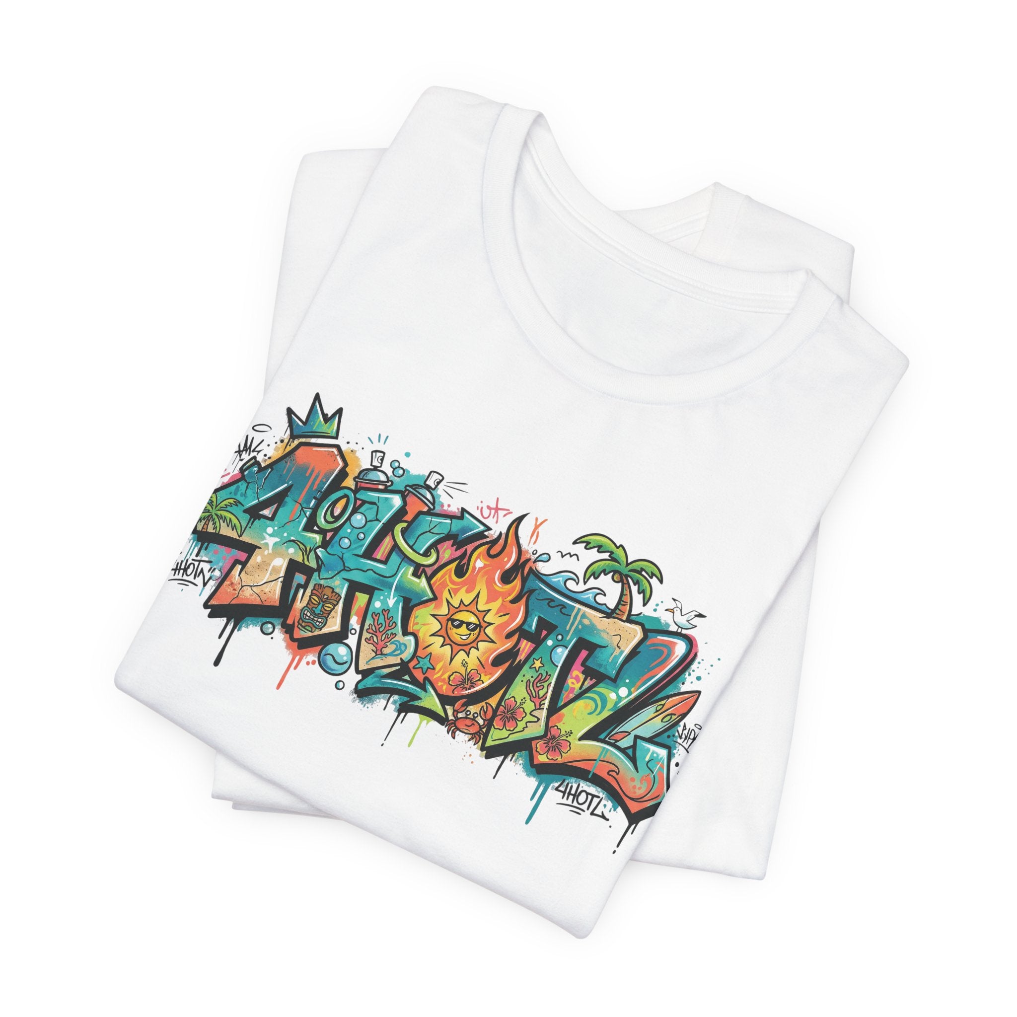 Graffiti Aloha T-Shirt – Tropical Surf Street Art Tee