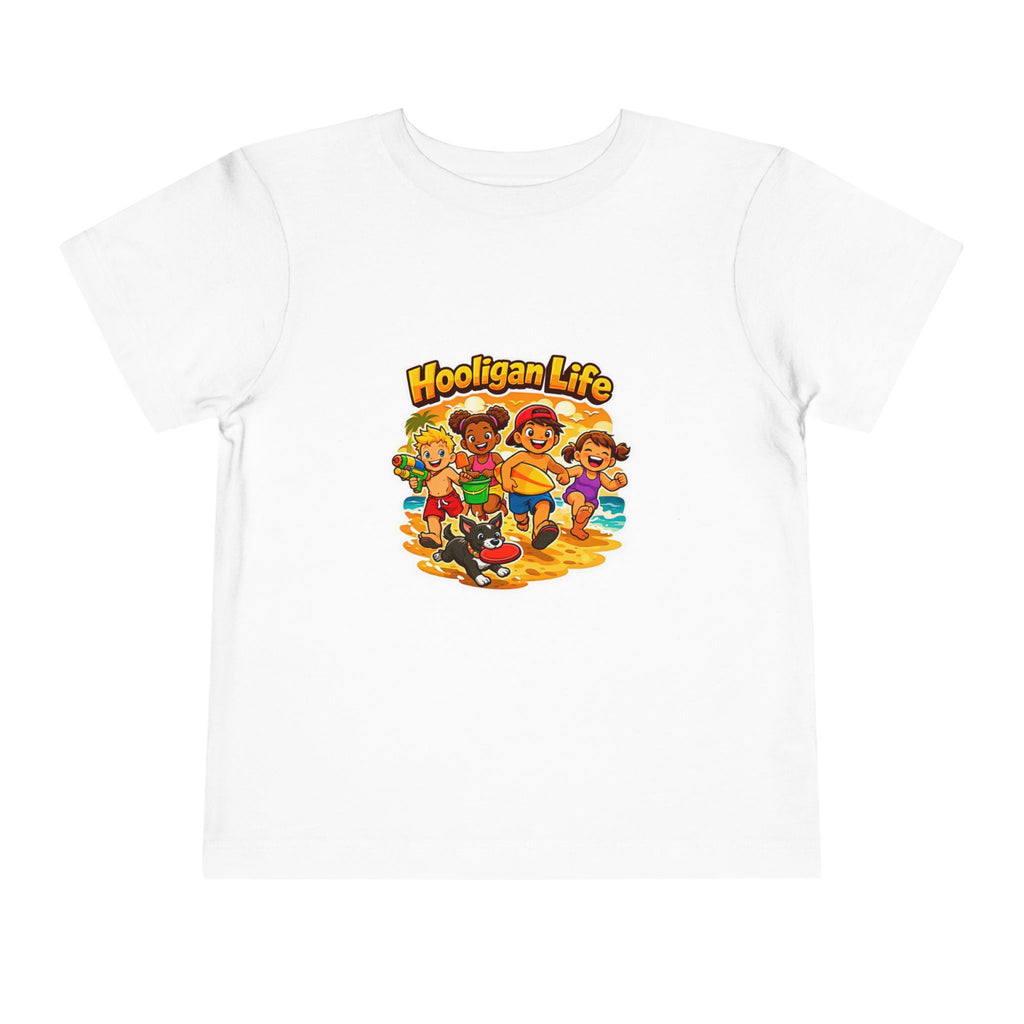 Hooligan Life Toddler Tee — Playful Beach Kids Graphic Shirt