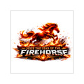 Firehorse Square Vinyl Sticker — "Seize the Year of the Firehorse"