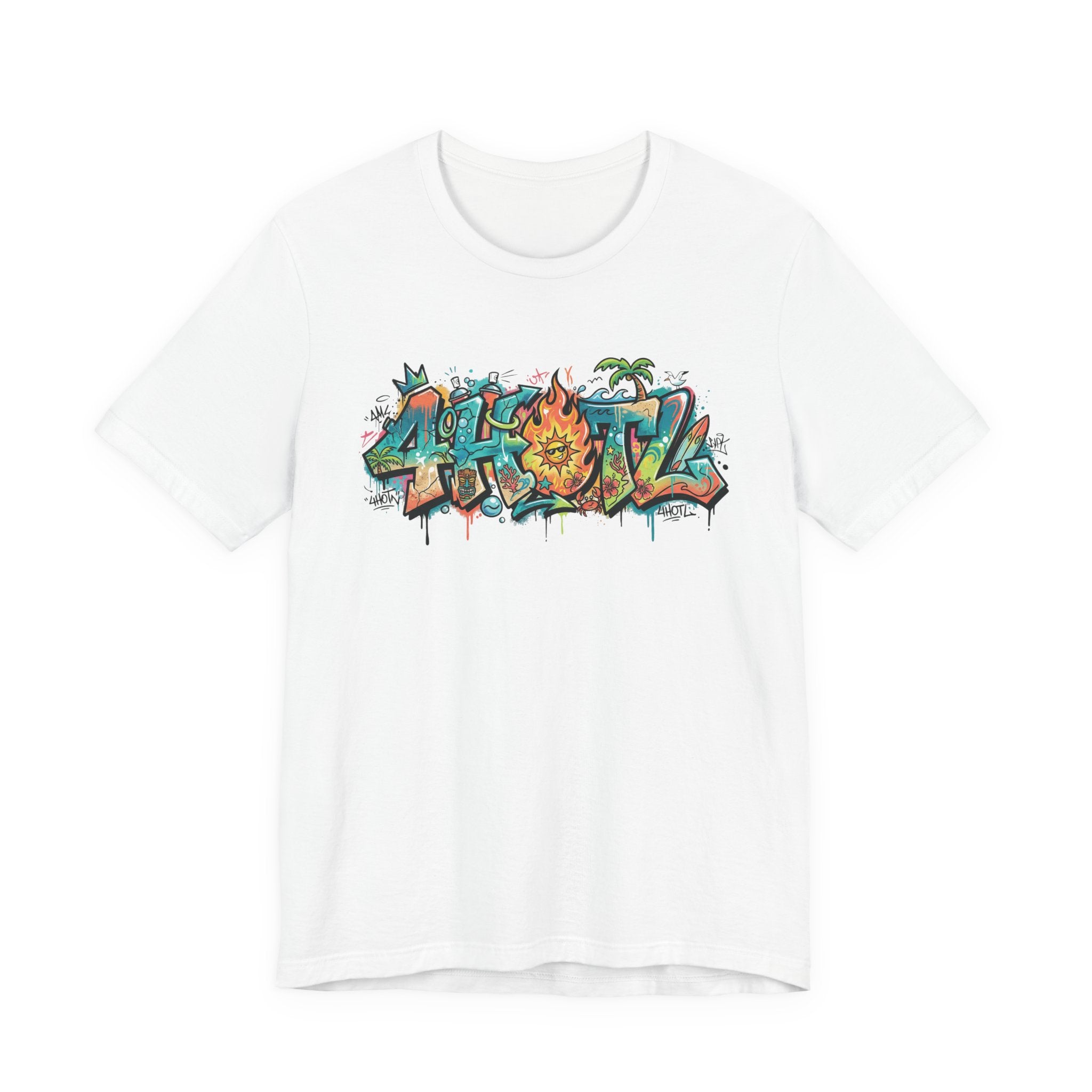 Graffiti Aloha T-Shirt – Tropical Surf Street Art Tee