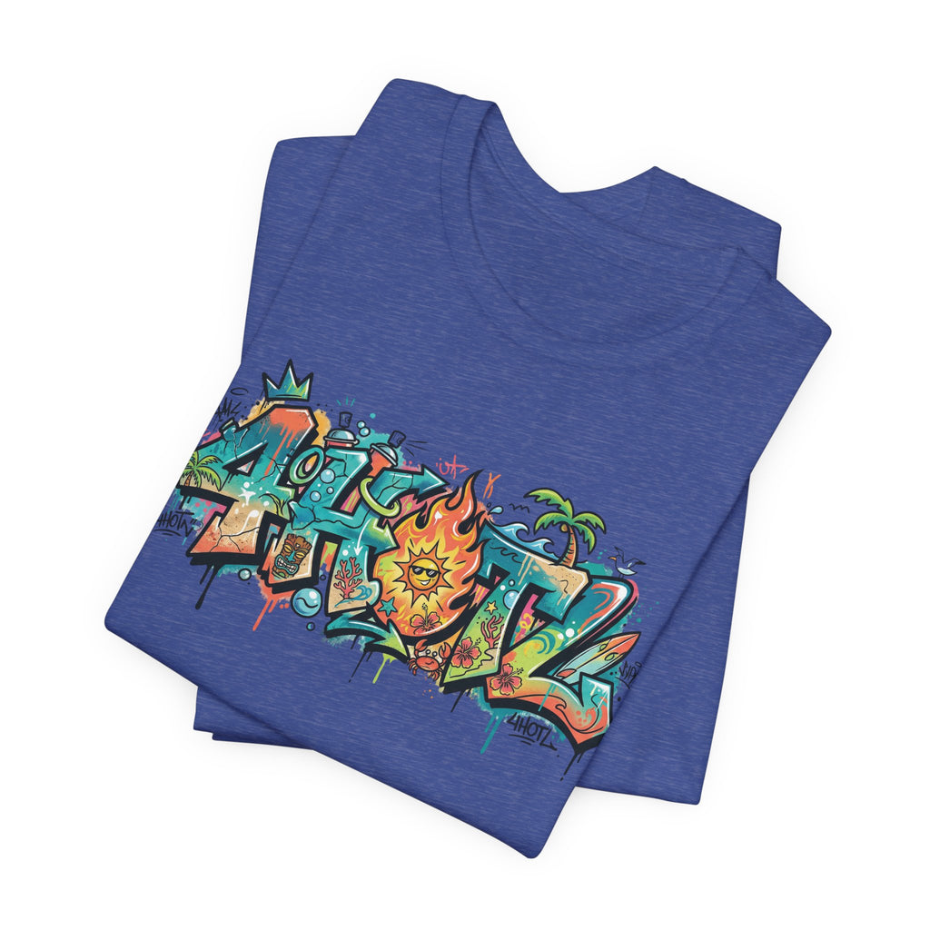 Graffiti Aloha T-Shirt – Tropical Surf Street Art Tee