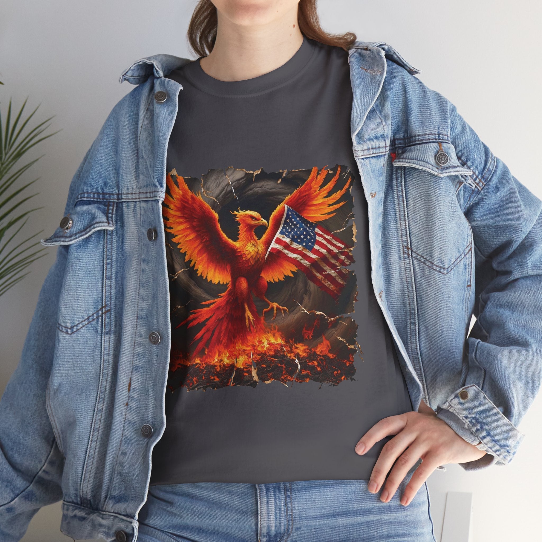 American Phoenix T-Shirt — U.S. Rising, Unity & Rebuilding Patriotic Tee