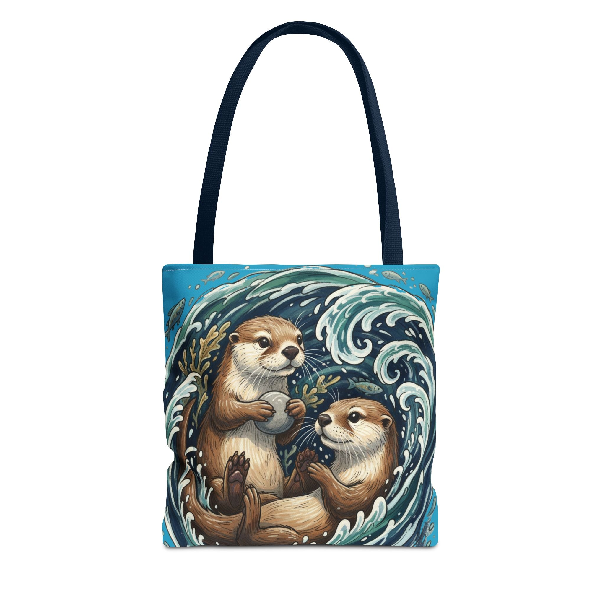Otter Love Tote Bag – Cute Ocean Animal Canvas Tote