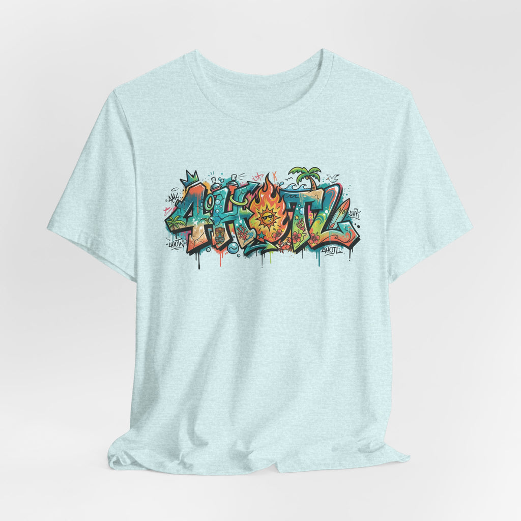 Graffiti Aloha T-Shirt – Tropical Surf Street Art Tee
