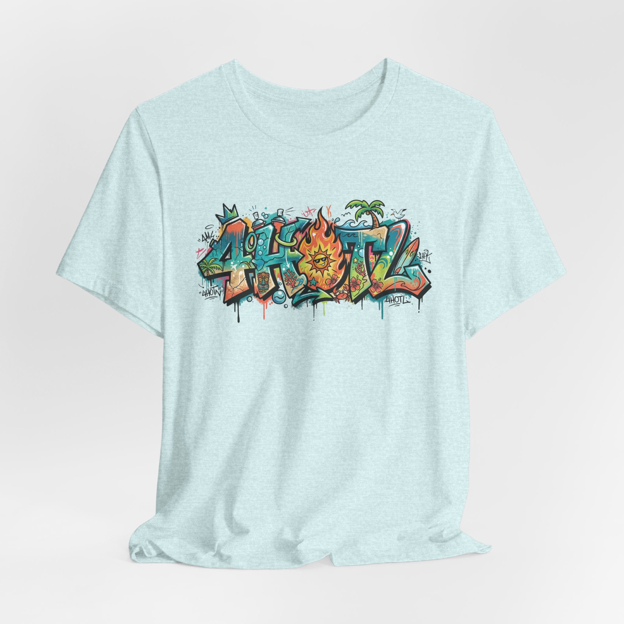 Graffiti Aloha T-Shirt – Tropical Surf Street Art Tee