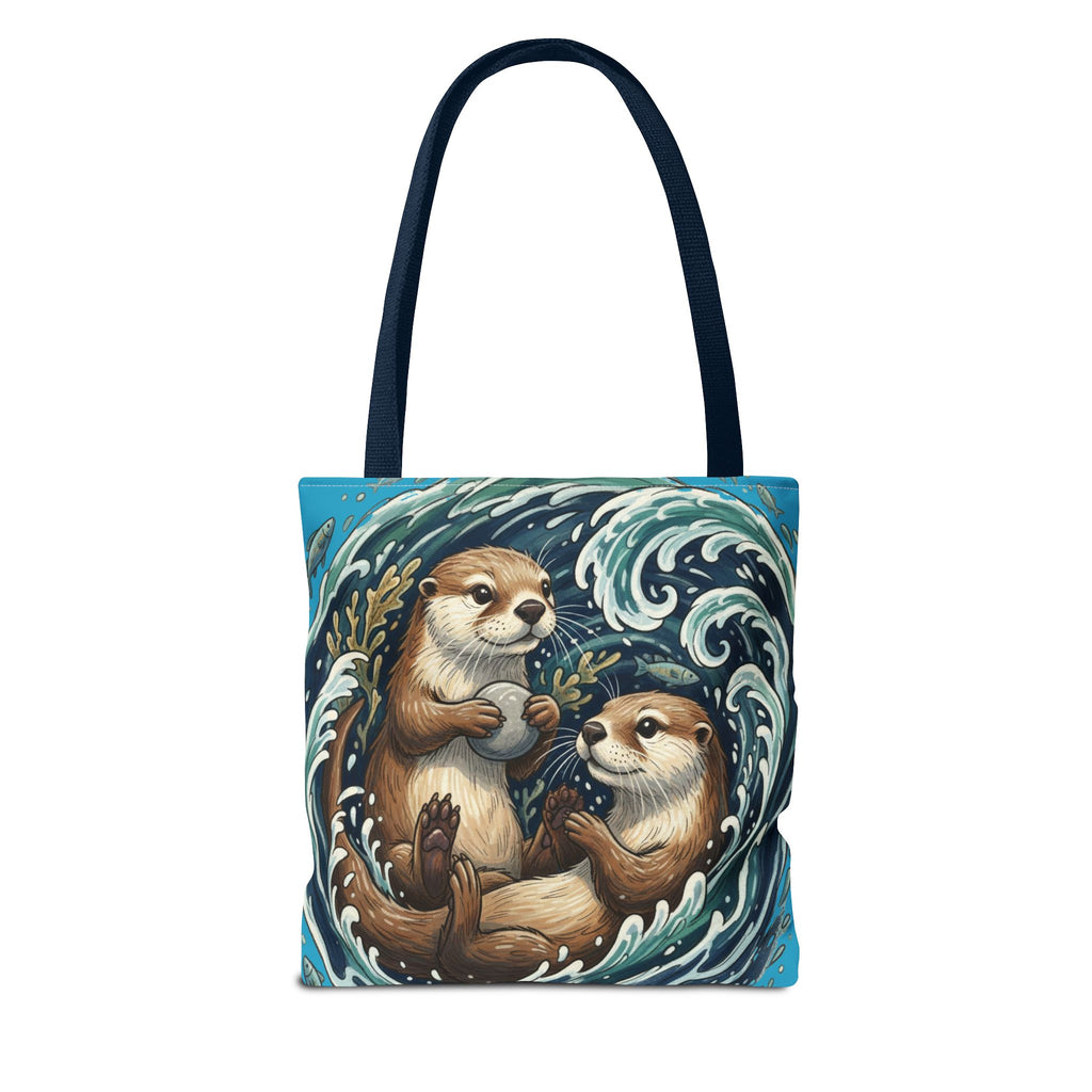Otter Love Tote Bag – Cute Ocean Animal Canvas Tote