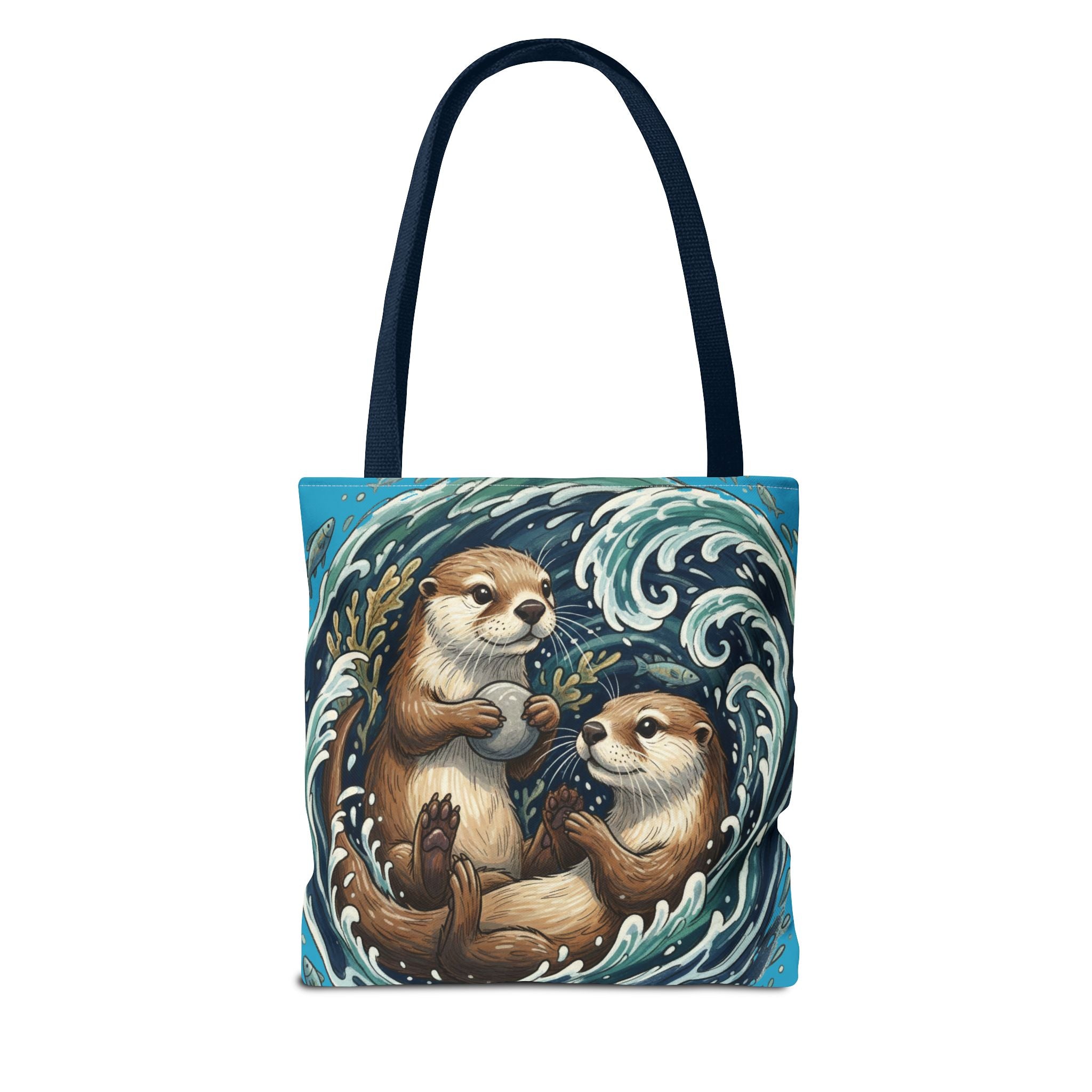 Otter Love Tote Bag – Cute Ocean Animal Canvas Tote