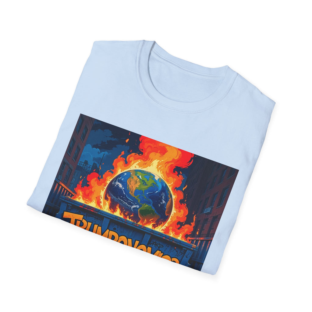 T-Shirt — "Trumponomics" Burning Earth Graphic Tee
