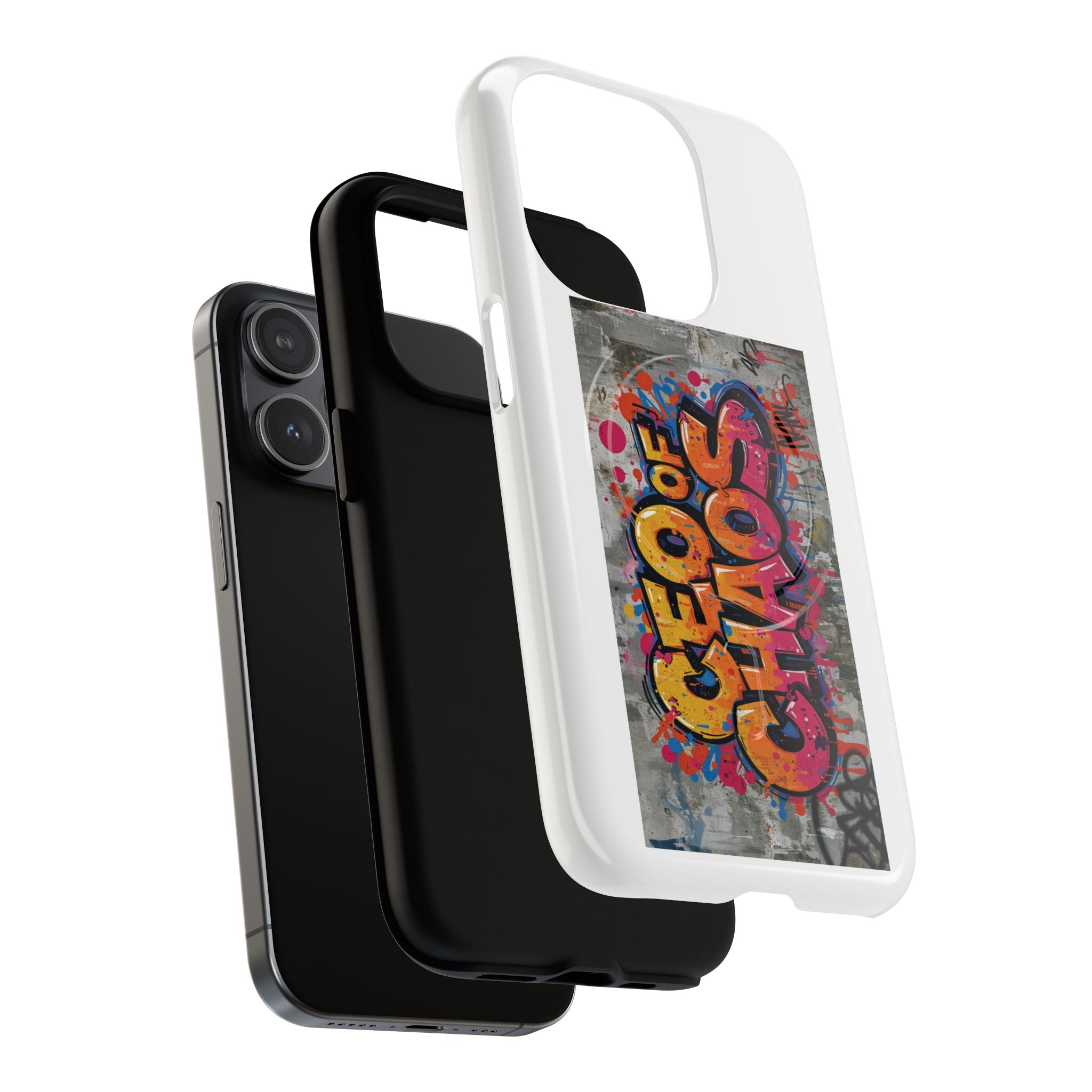 Graffiti "Chaos" Tough Magnetic Phone Case – Urban Street Art iPhone Cover
