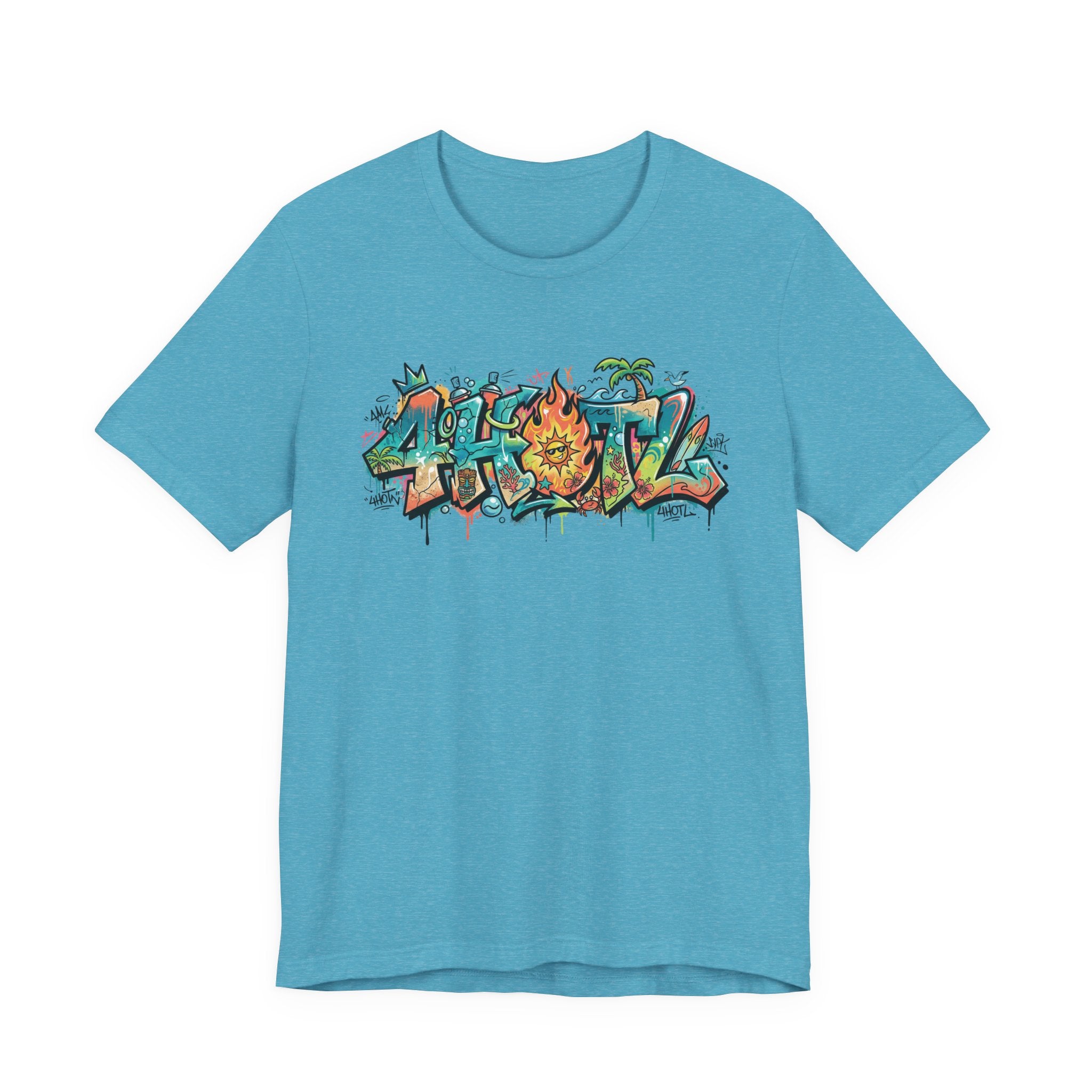 Graffiti Aloha T-Shirt – Tropical Surf Street Art Tee