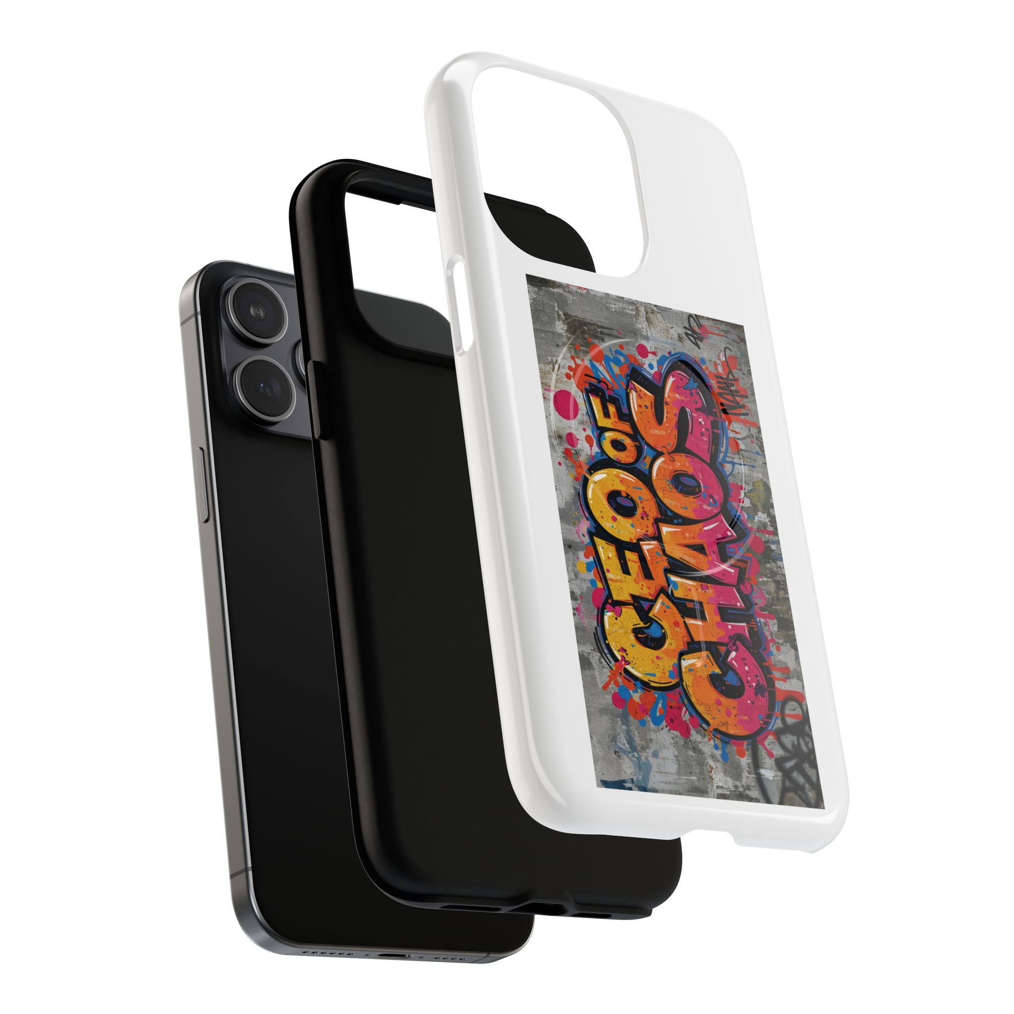 Graffiti "Chaos" Tough Magnetic Phone Case – Urban Street Art iPhone Cover