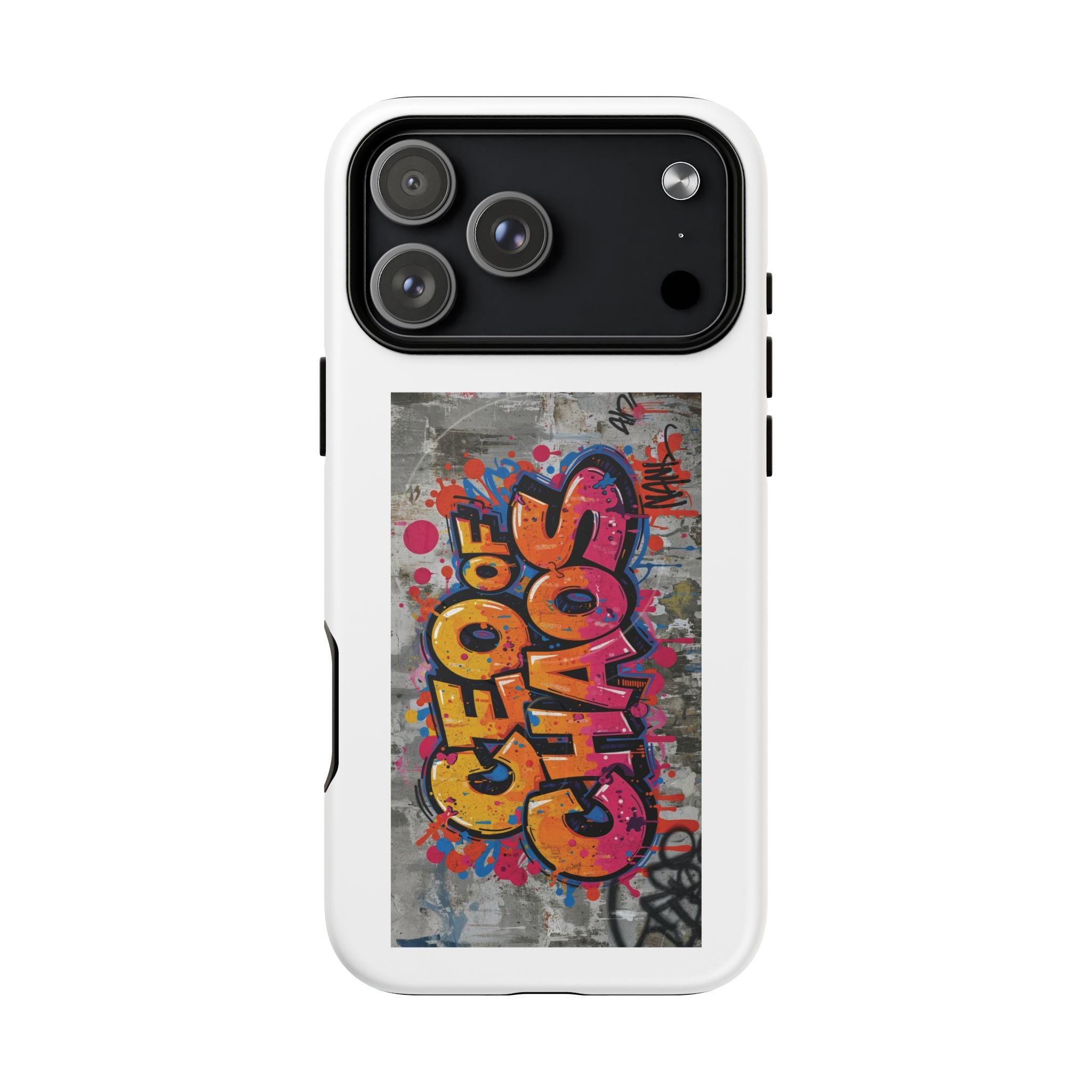 Graffiti "Chaos" Tough Magnetic Phone Case – Urban Street Art iPhone Cover