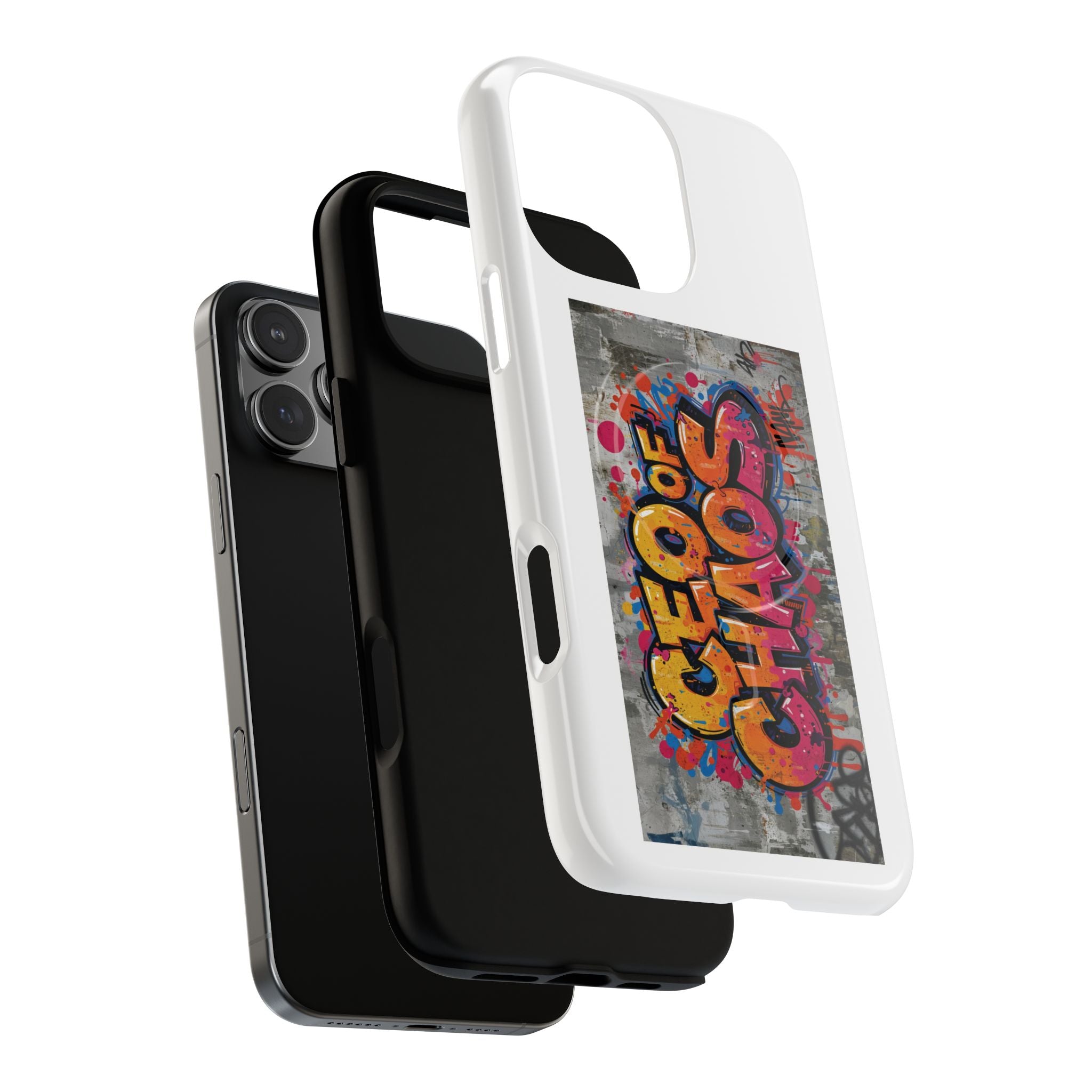 Graffiti "Chaos" Tough Magnetic Phone Case – Urban Street Art iPhone Cover