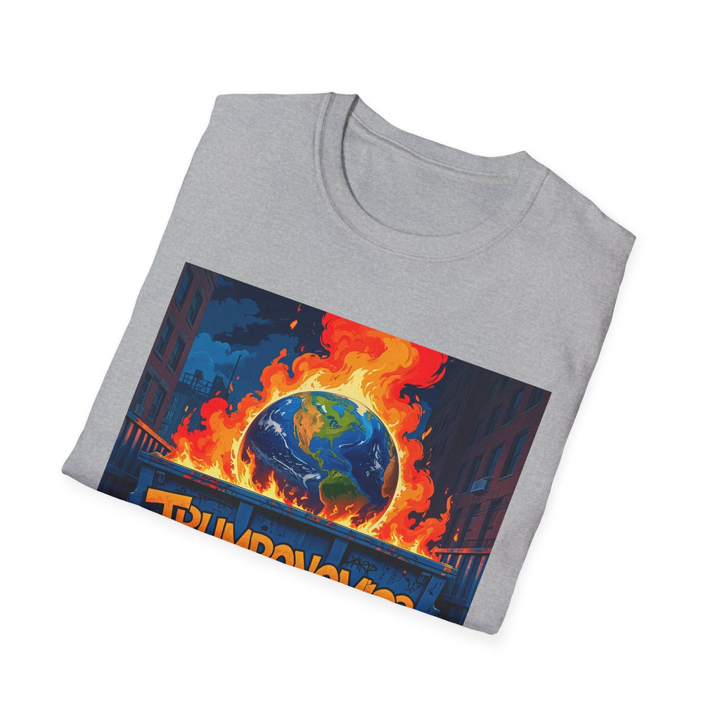 T-Shirt — "Trumponomics" Burning Earth Graphic Tee