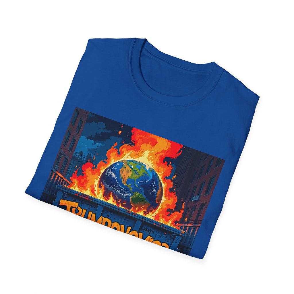 T-Shirt — "Trumponomics" Burning Earth Graphic Tee