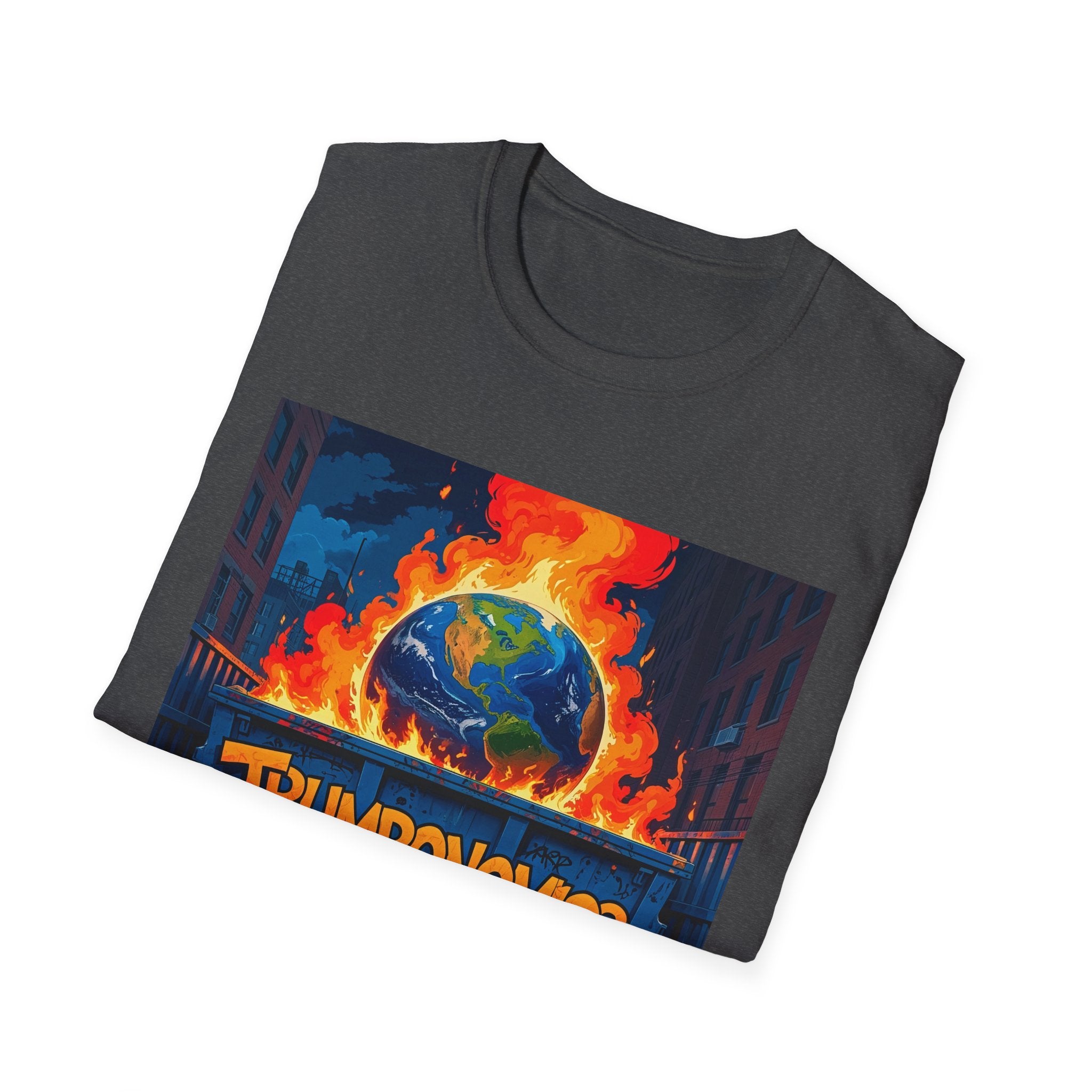 T-Shirt — "Trumponomics" Burning Earth Graphic Tee