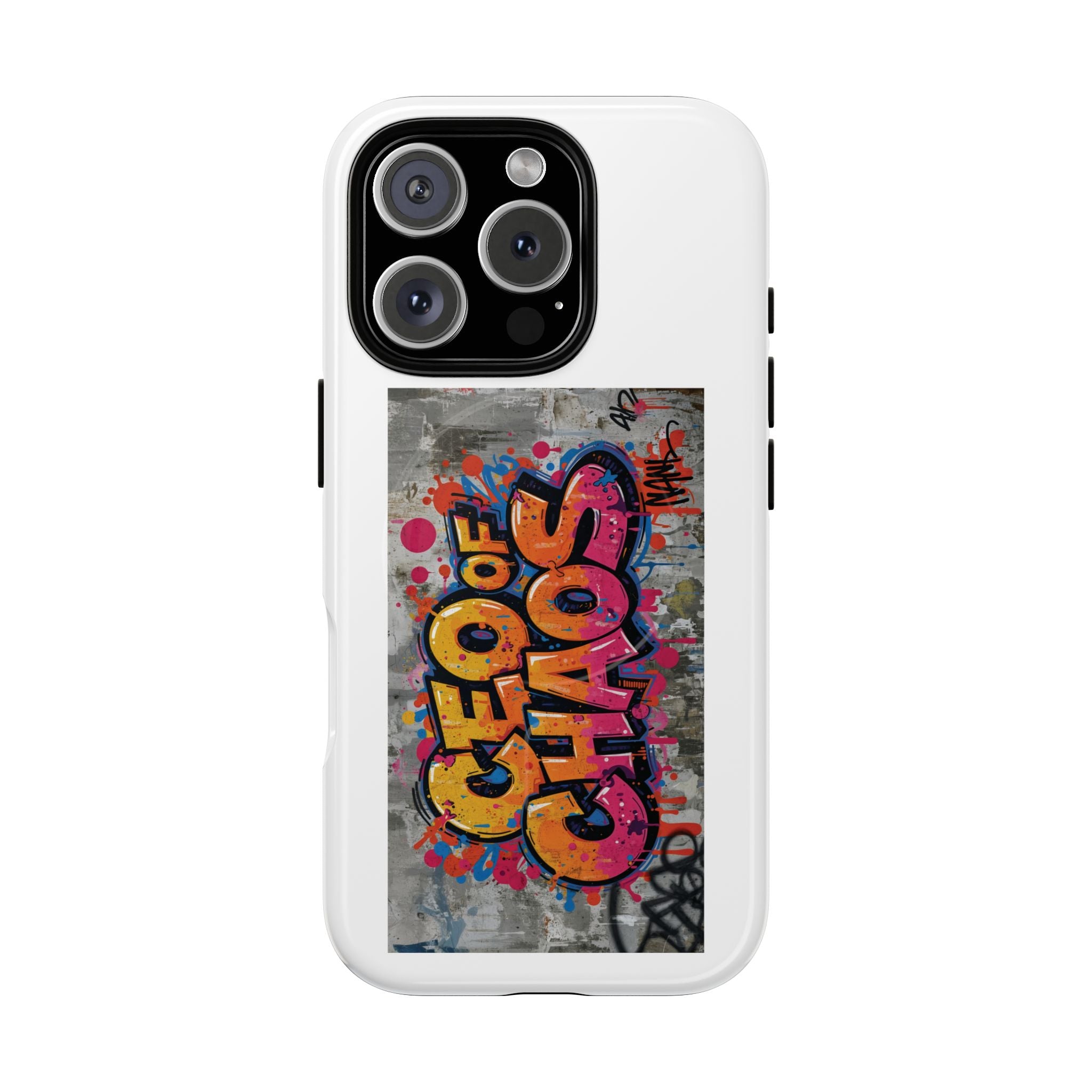 Graffiti "Chaos" Tough Magnetic Phone Case – Urban Street Art iPhone Cover