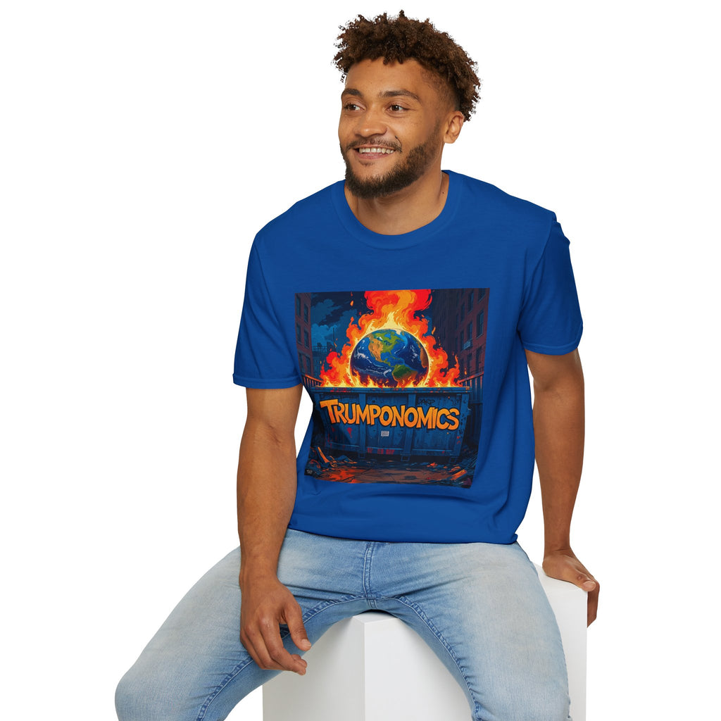 T-Shirt — "Trumponomics" Burning Earth Graphic Tee