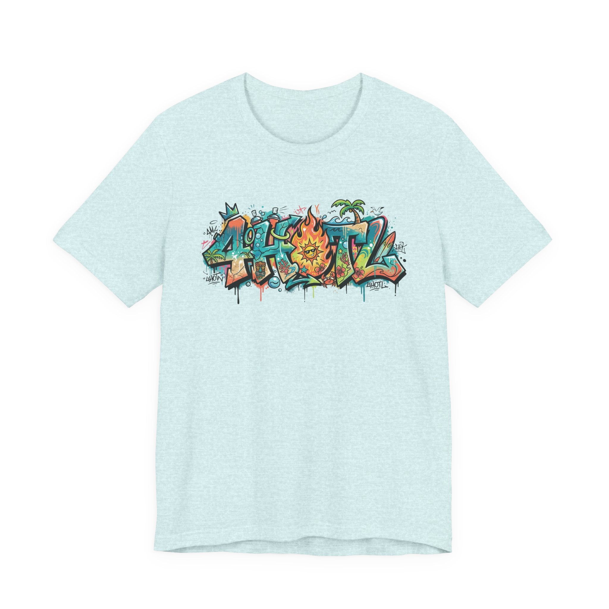 Graffiti Aloha T-Shirt – Tropical Surf Street Art Tee