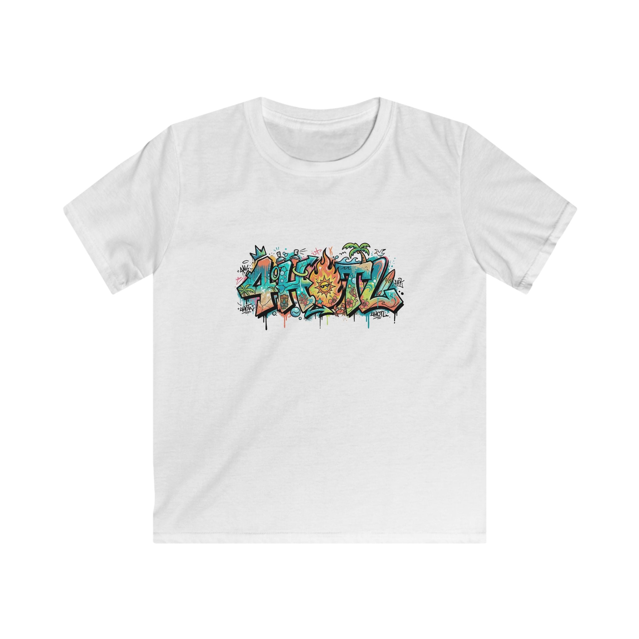 Kids Beach Vibe Tee — Bright Sunny Fun Hooligan Design